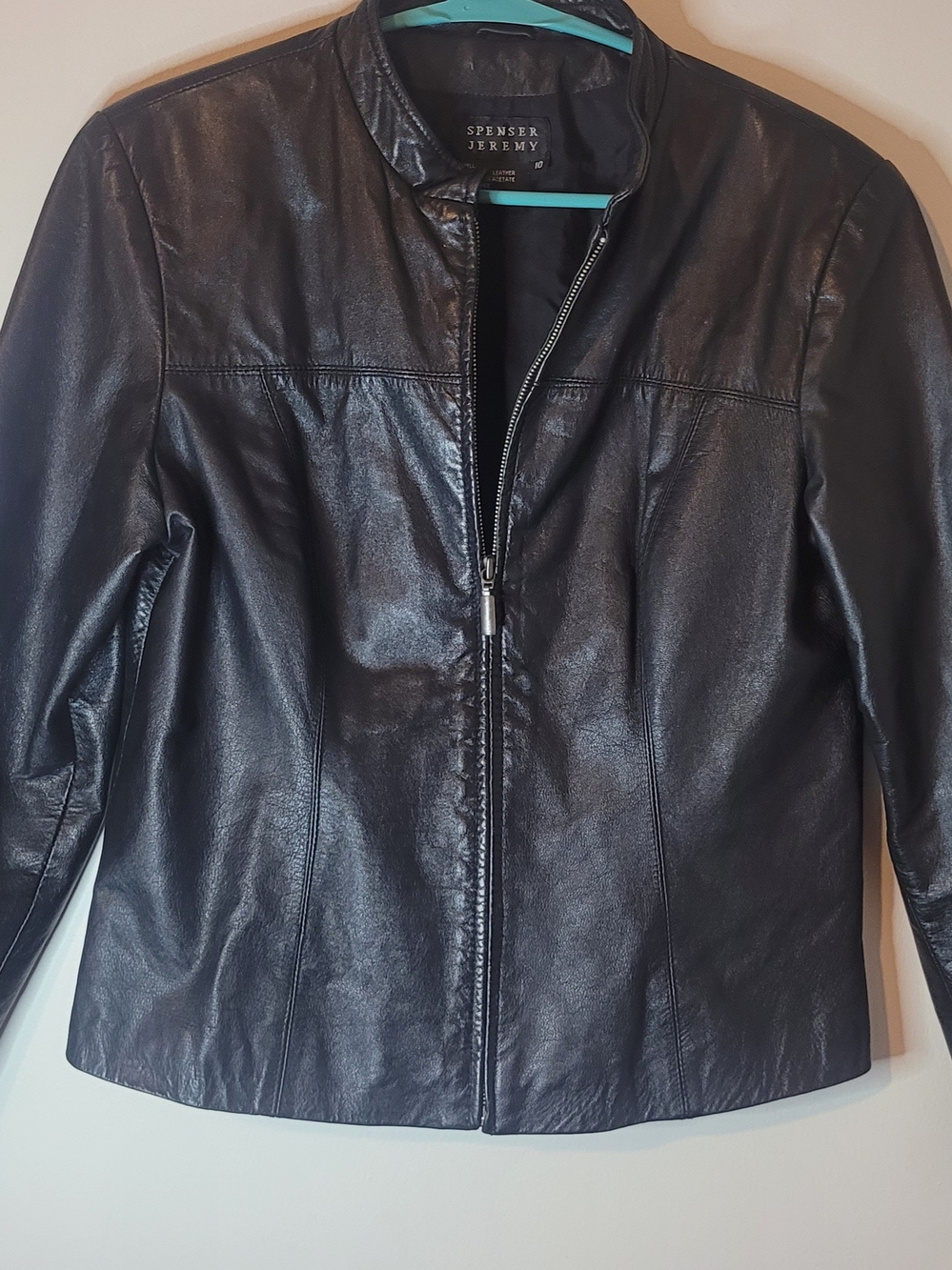 Spenser Jeremy Women’s Black Leather Jacket